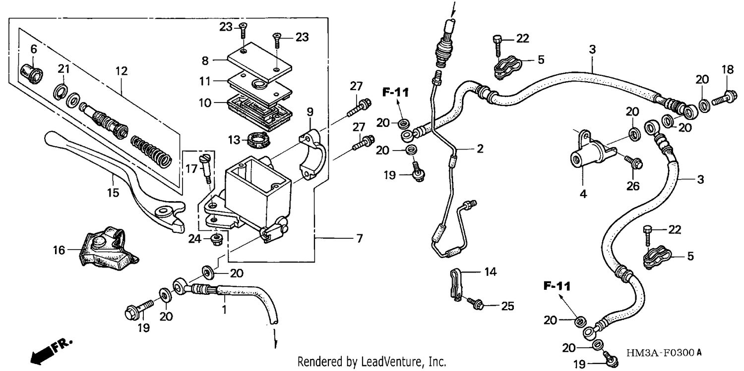 FR. BRAKE MASTER CYLINDER