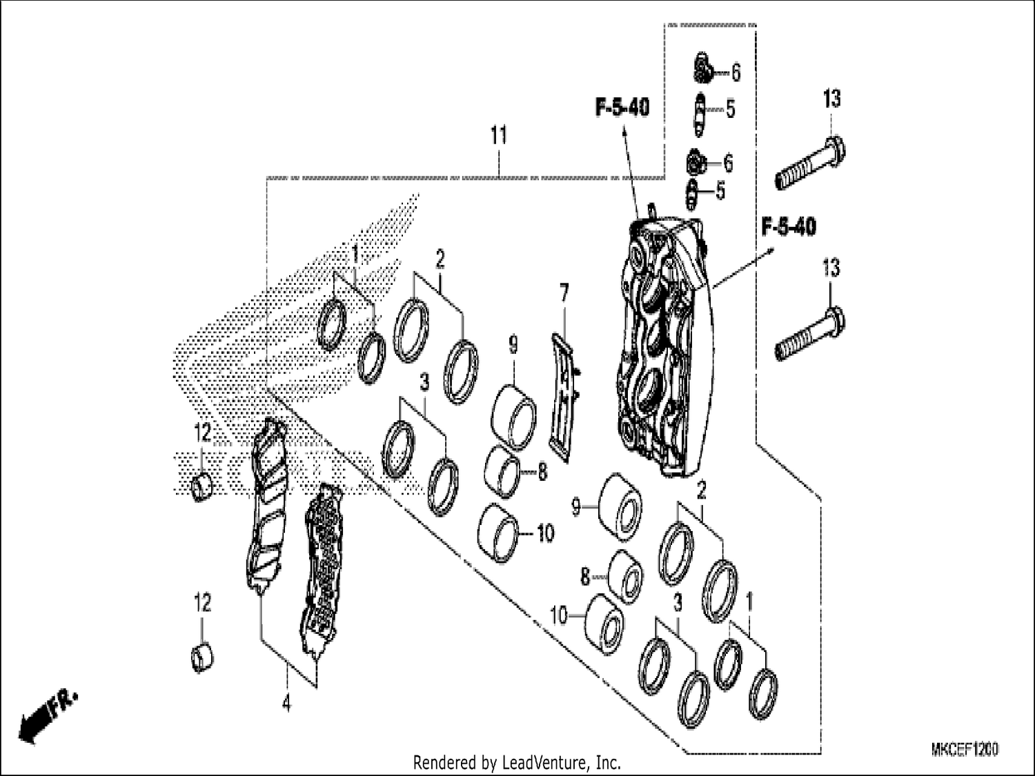  RIGHT FRONT BRAKE CALIPER