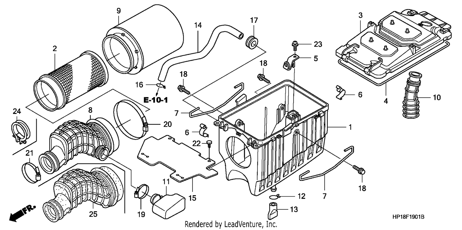 AIR CLEANER (TRX450R6,7,8/ER6,7,8)