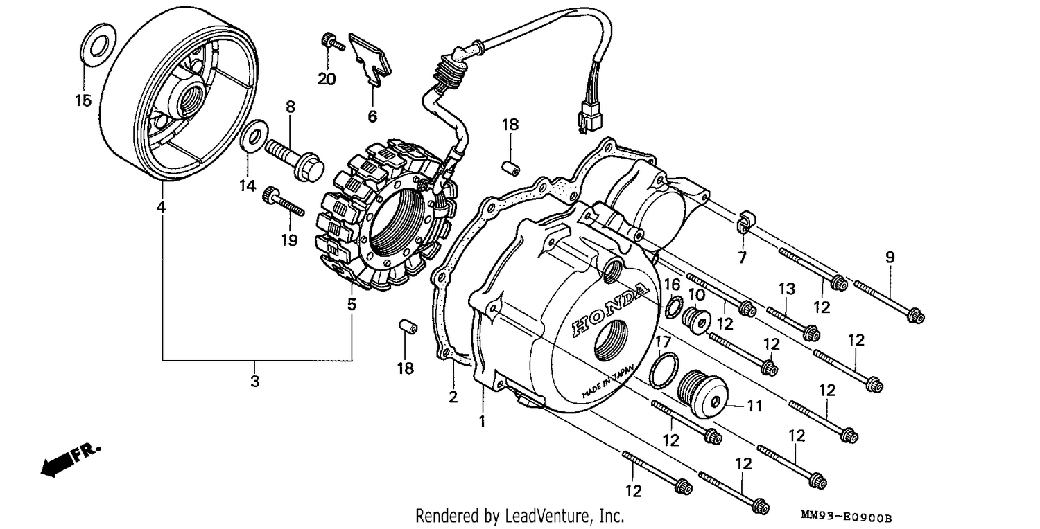 LEFT CRANKCASE COVER/ GENERATOR