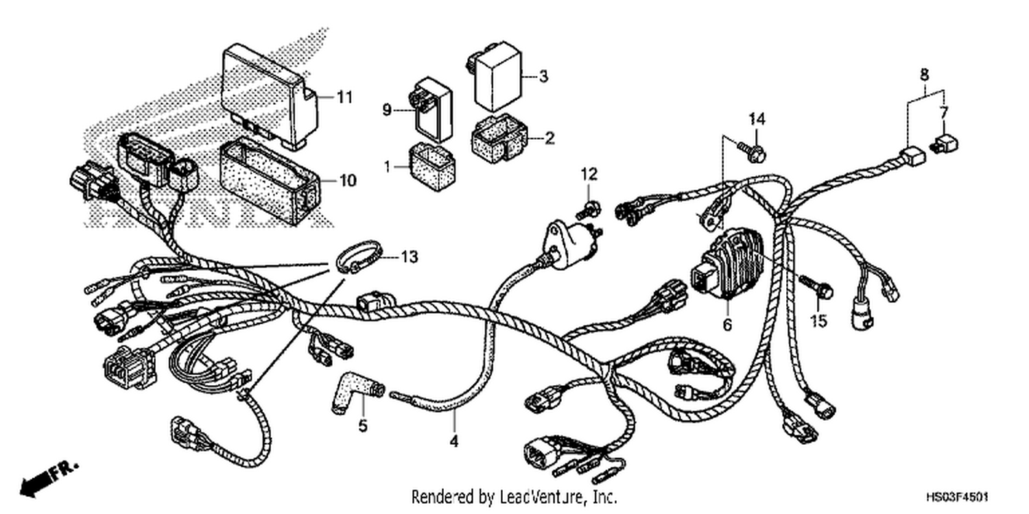  1 WIRE HARNESS (TRX250TE)