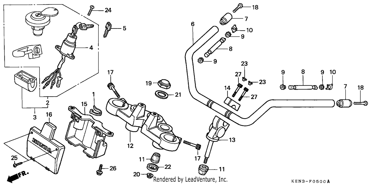 HANDLE PIPE/TOP BRIDGE