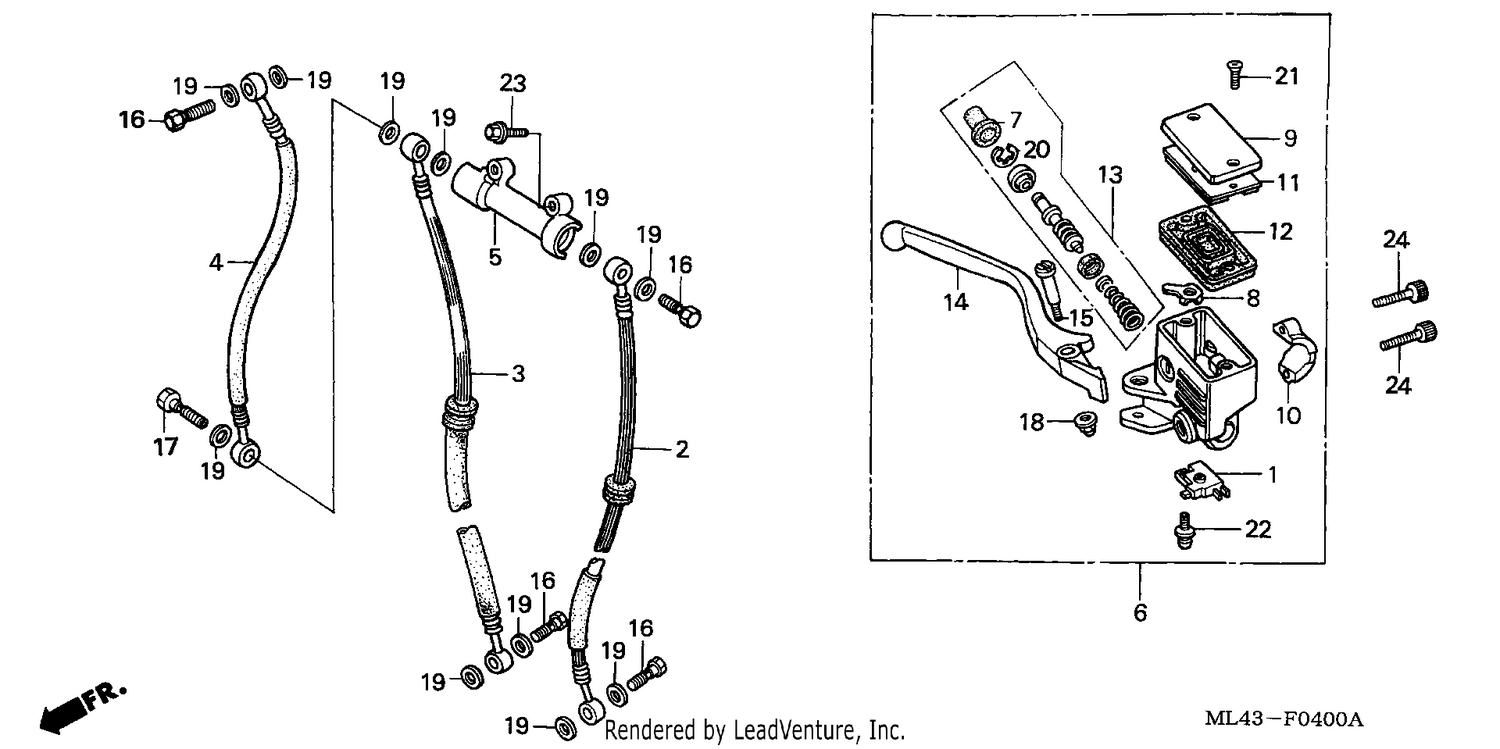 FRONT BRAKE MASTER CYLINDER
