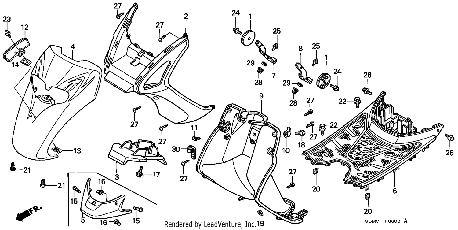 FRONT FENDER/STEP FLOOR