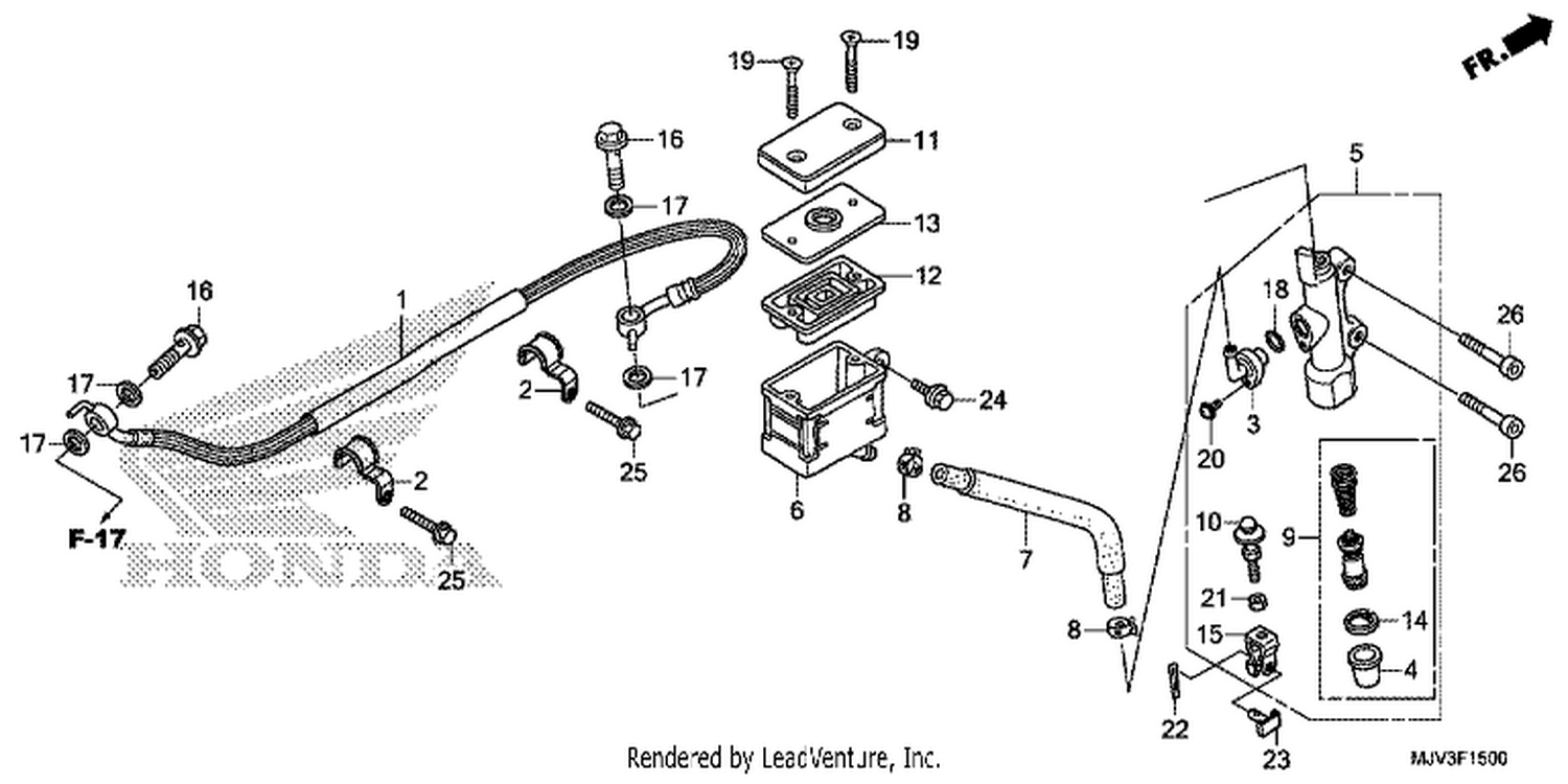  REAR BRAKE MASTER CYLI NDER (STD)