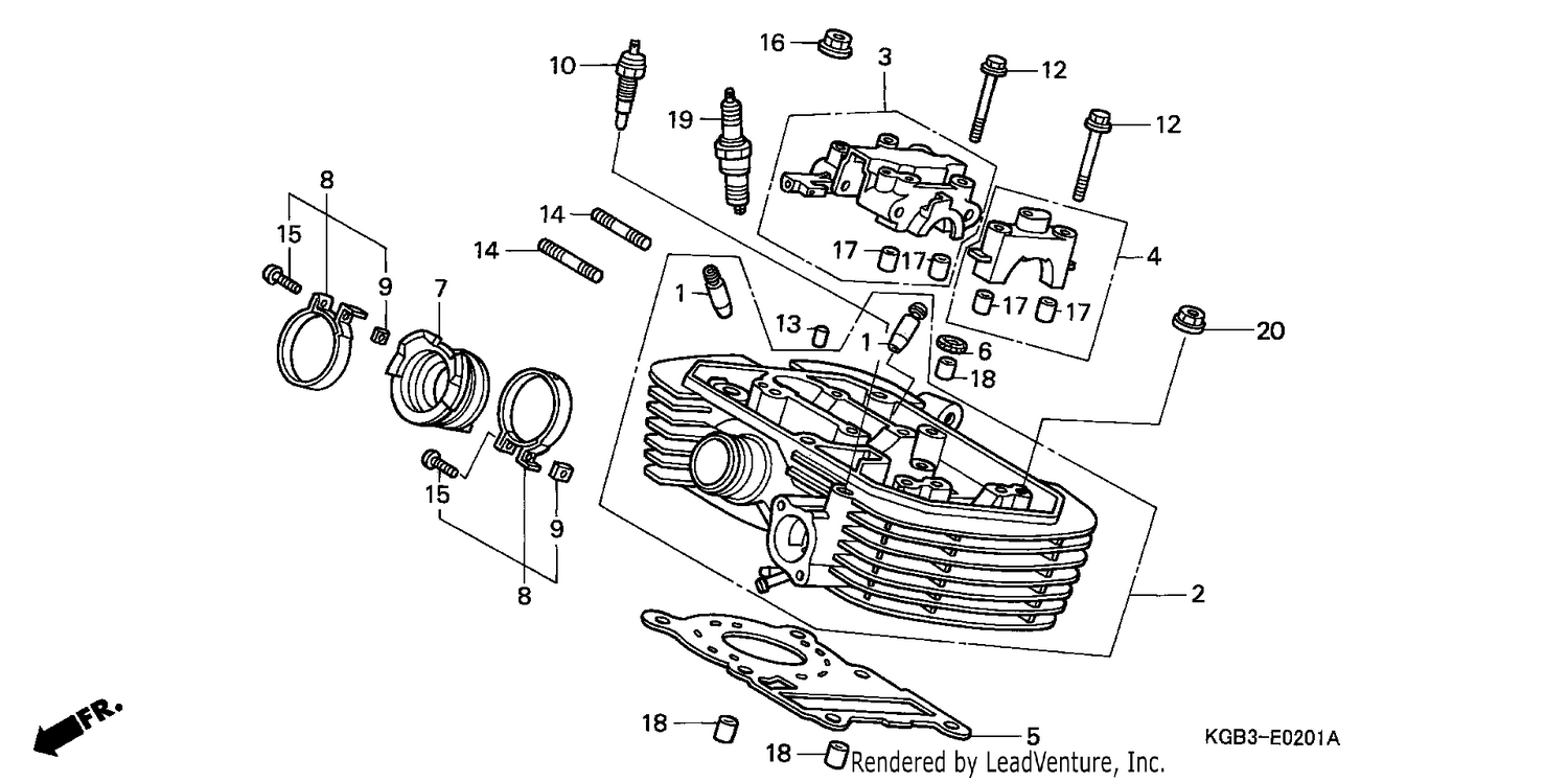 CYLINDER HEAD (REAR)