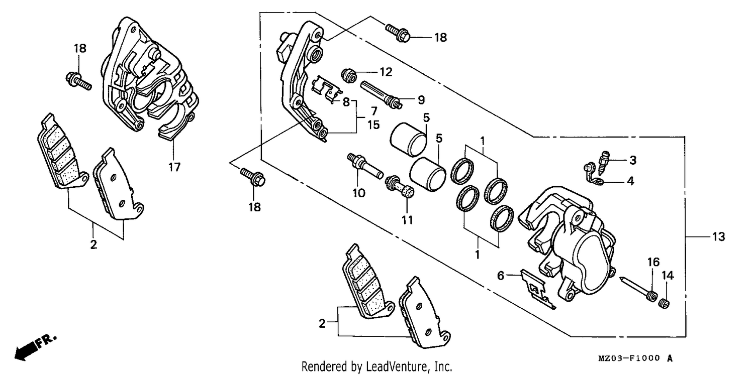 FRONT BRAKE CALIPER