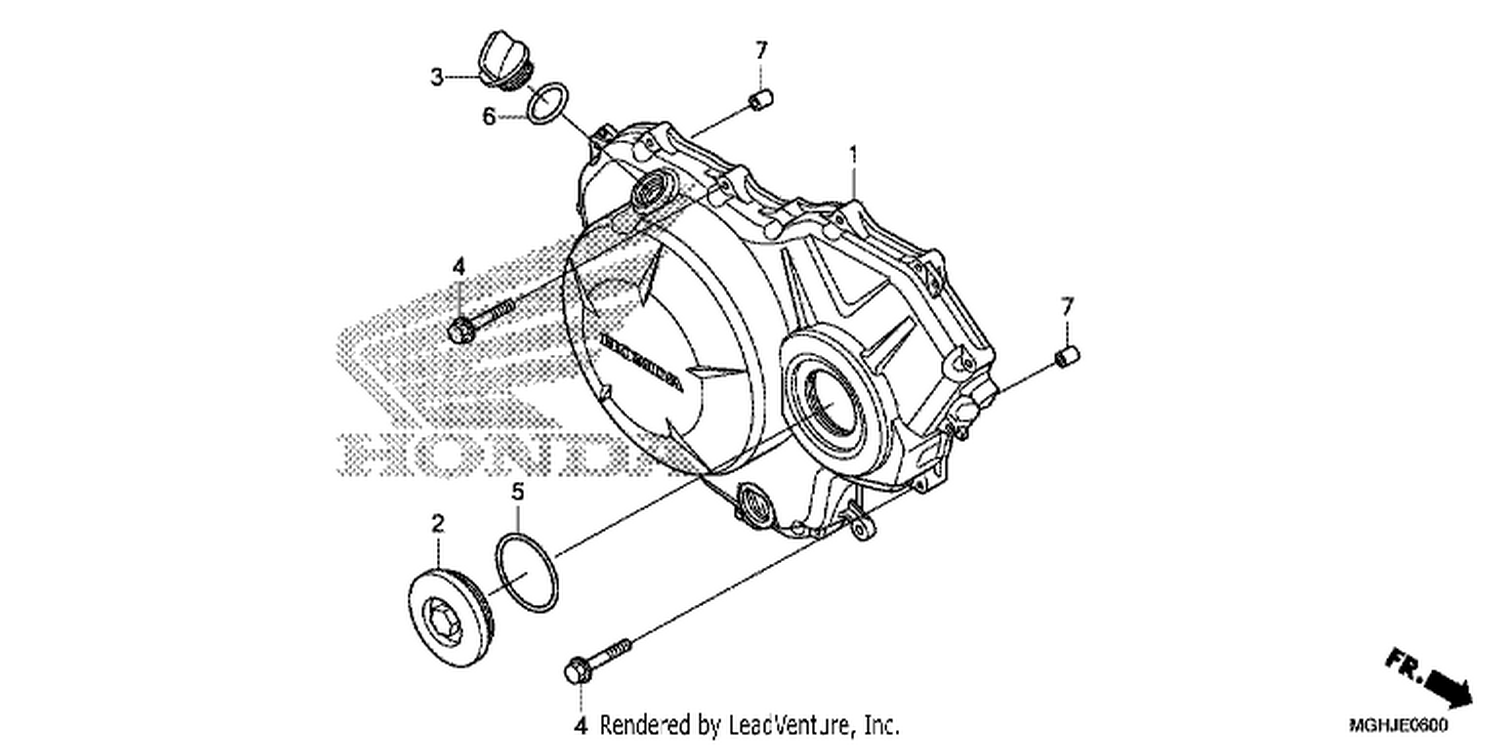  RIGHT CRANKCASE COVER (VFR1200X/XA/XL)