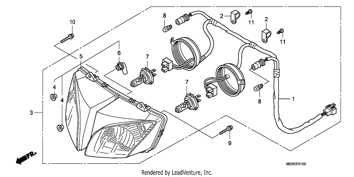 HEADLIGHT (CBF600S/SA)