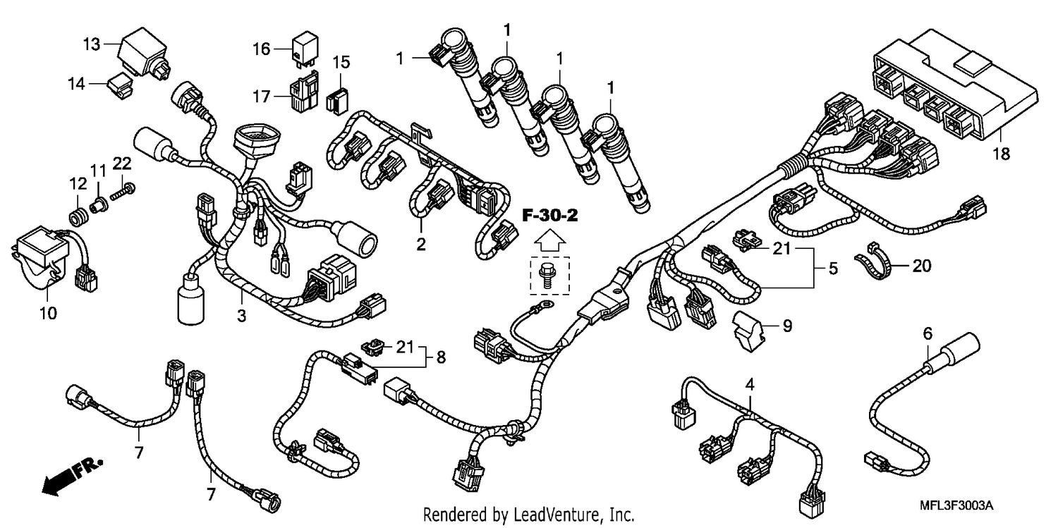 SUB HARNESS (CBR1000RA)