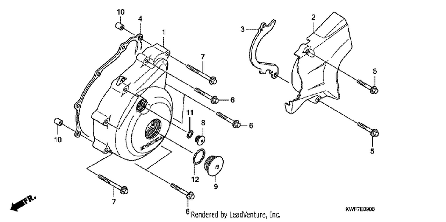 LEFT CRANKCASE COVER