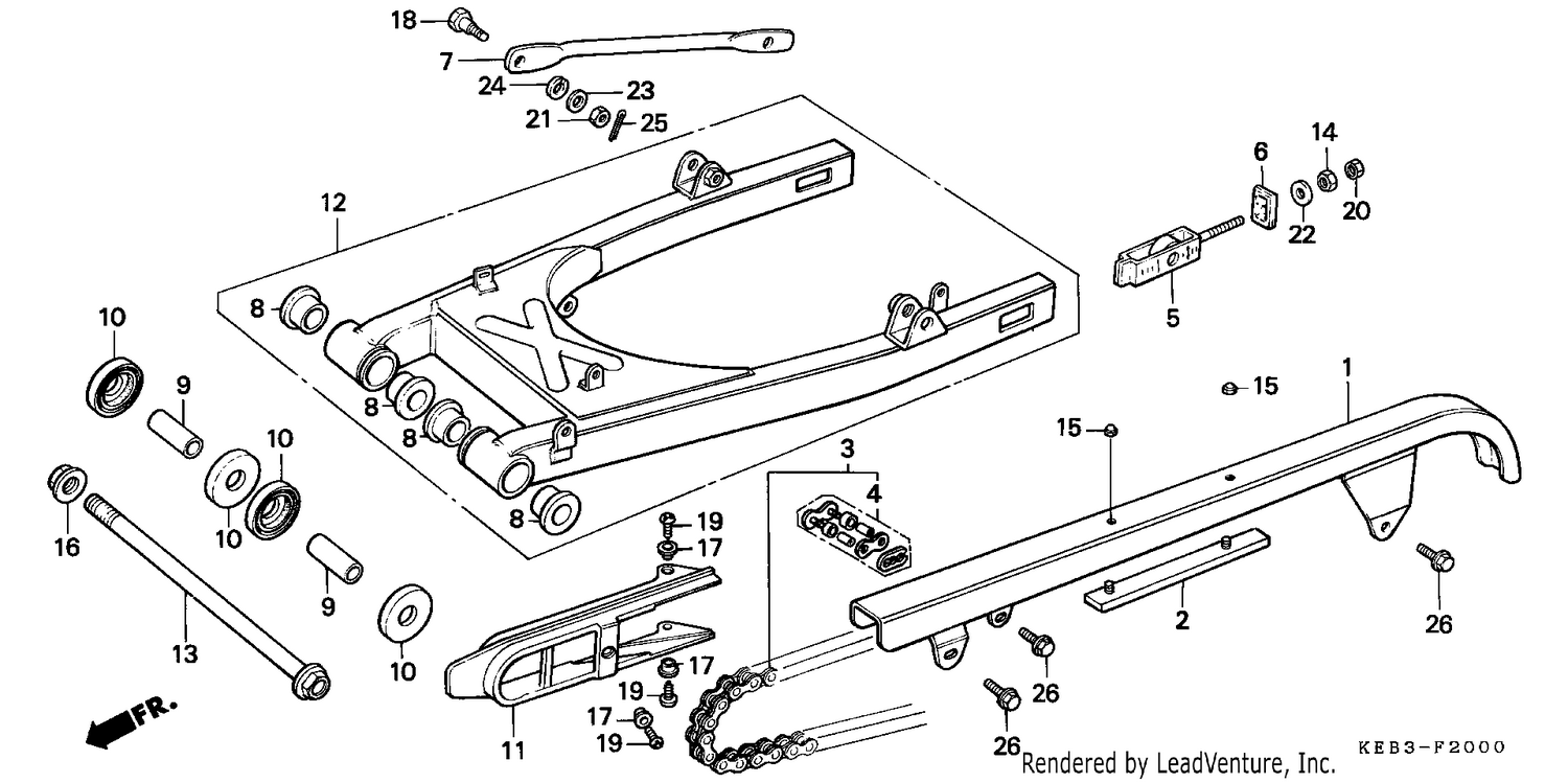 SWINGARM/CHAIN CASE