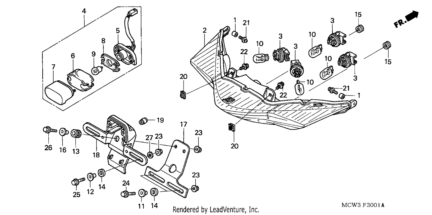 REAR COMBINATION LIGHT (E,ED,EK,F)