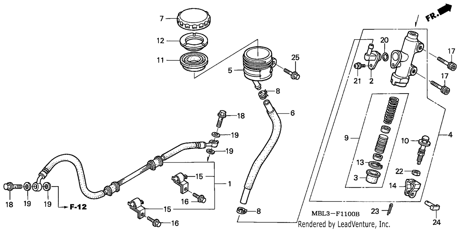 RR. BRAKE MASTER CYLINDER (NT650VW/X/Y/1)