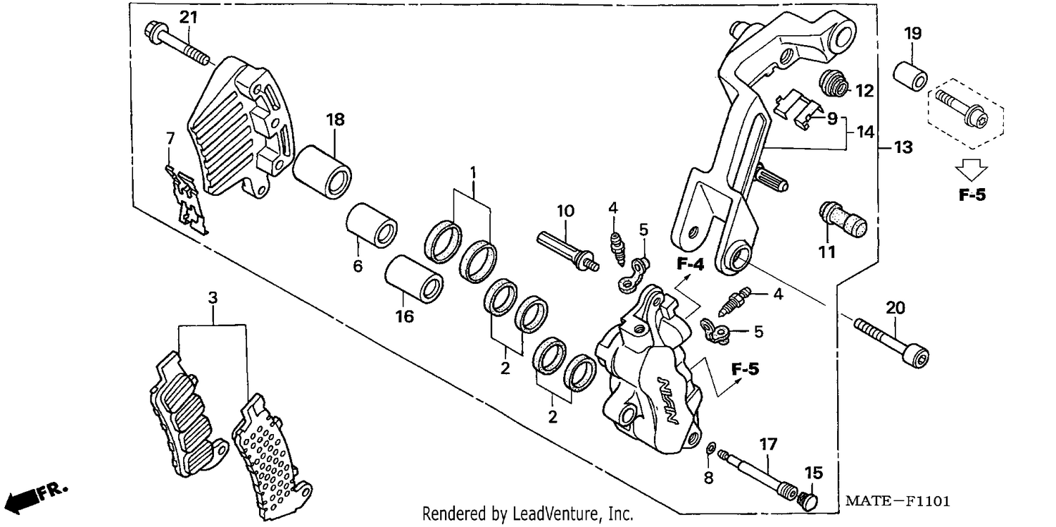 FRONT BRAKE CALIPER (L.)