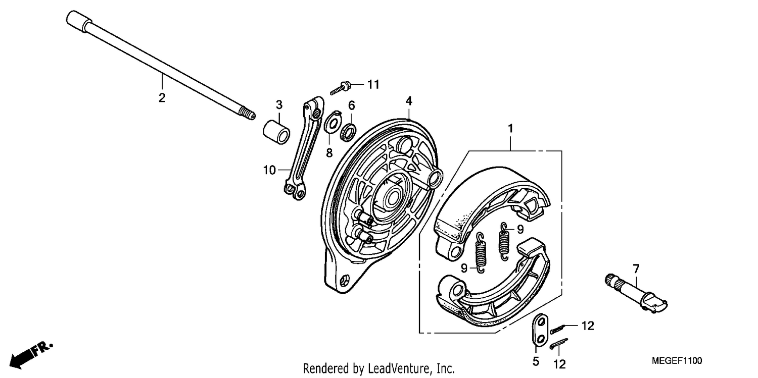 REAR BRAKE PANEL