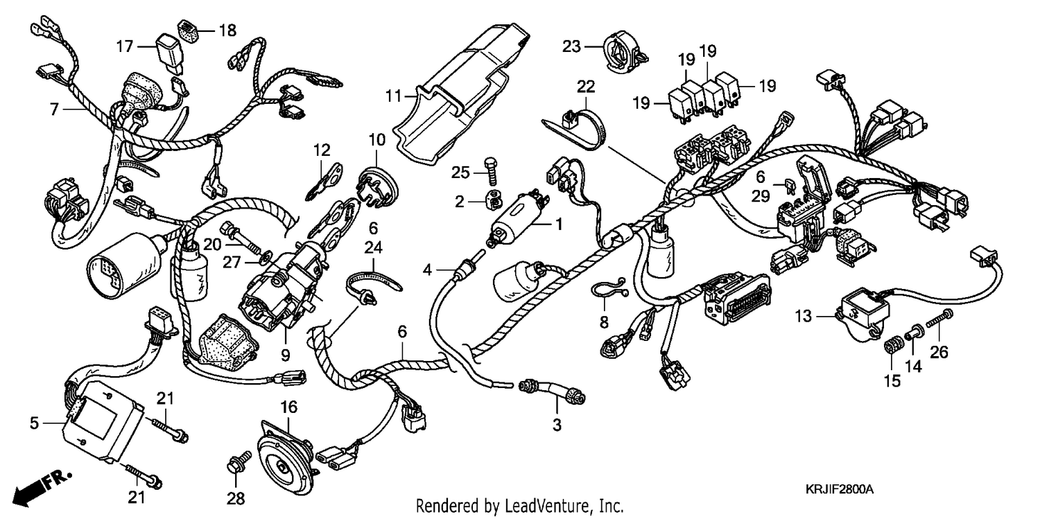 WIRE HARNESS (FES1253-5)(FES1503-5)