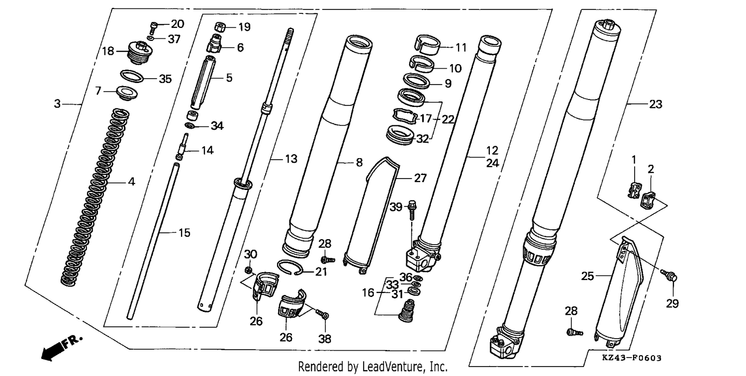 FRONT FORK (CR125RR)