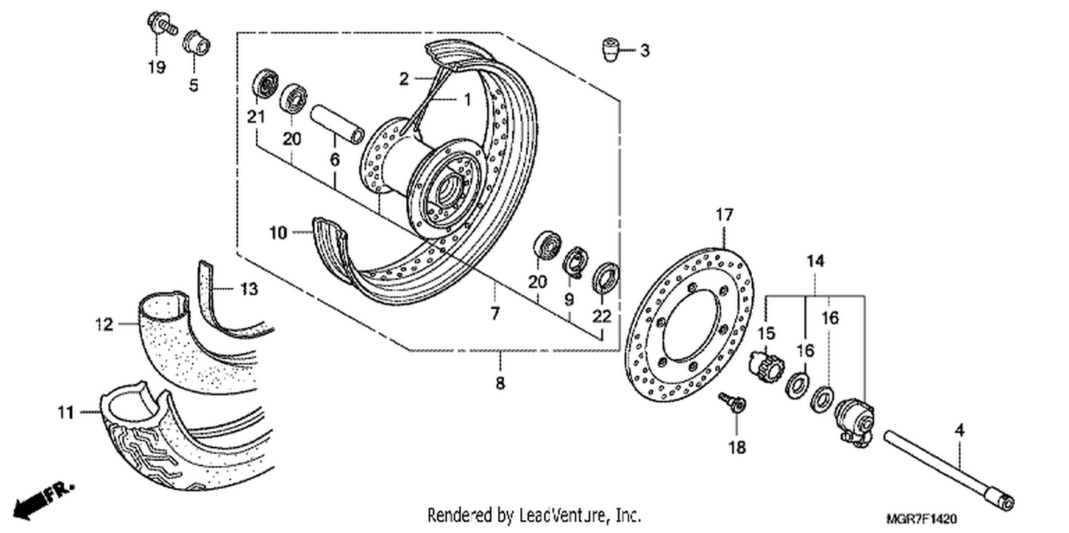  20 FRONT WHEEL