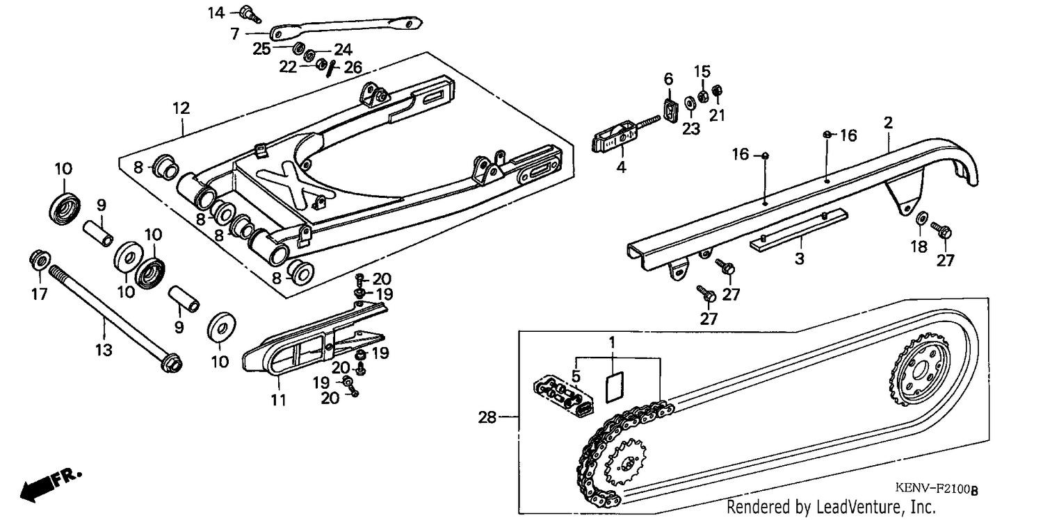 SWING ARM/CHAIN CASE