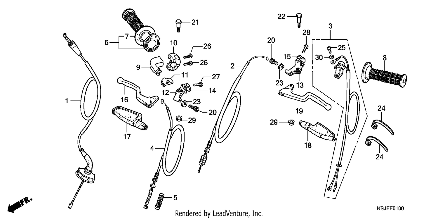 HANDLE LEVER/CABLE