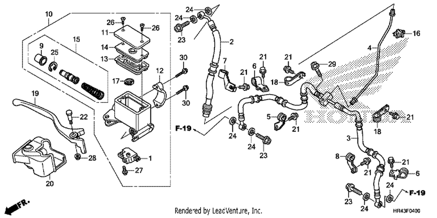  FRONT BRAKE MASTER CYLINDER