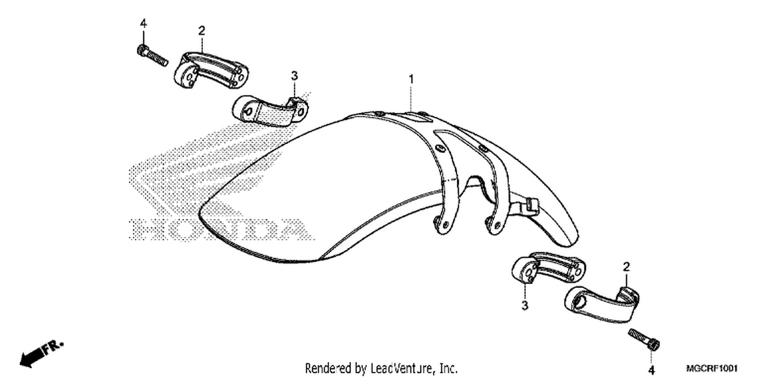  1 FRONT FENDER (CB1100NA/NAD)