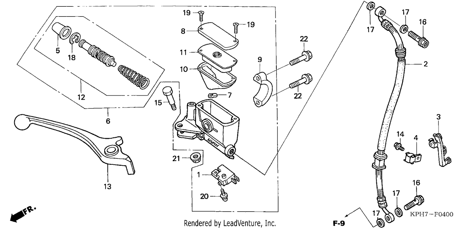 FR. BRAKE MASTER CYLINDER