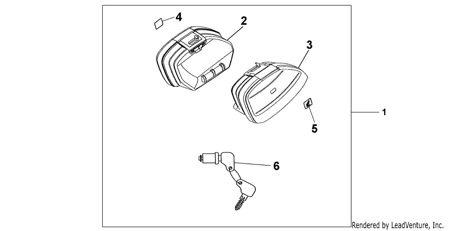 NARROW PANNIER SET
