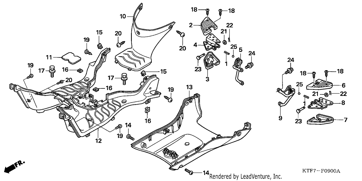 FLOOR PANEL/PILLION STEP