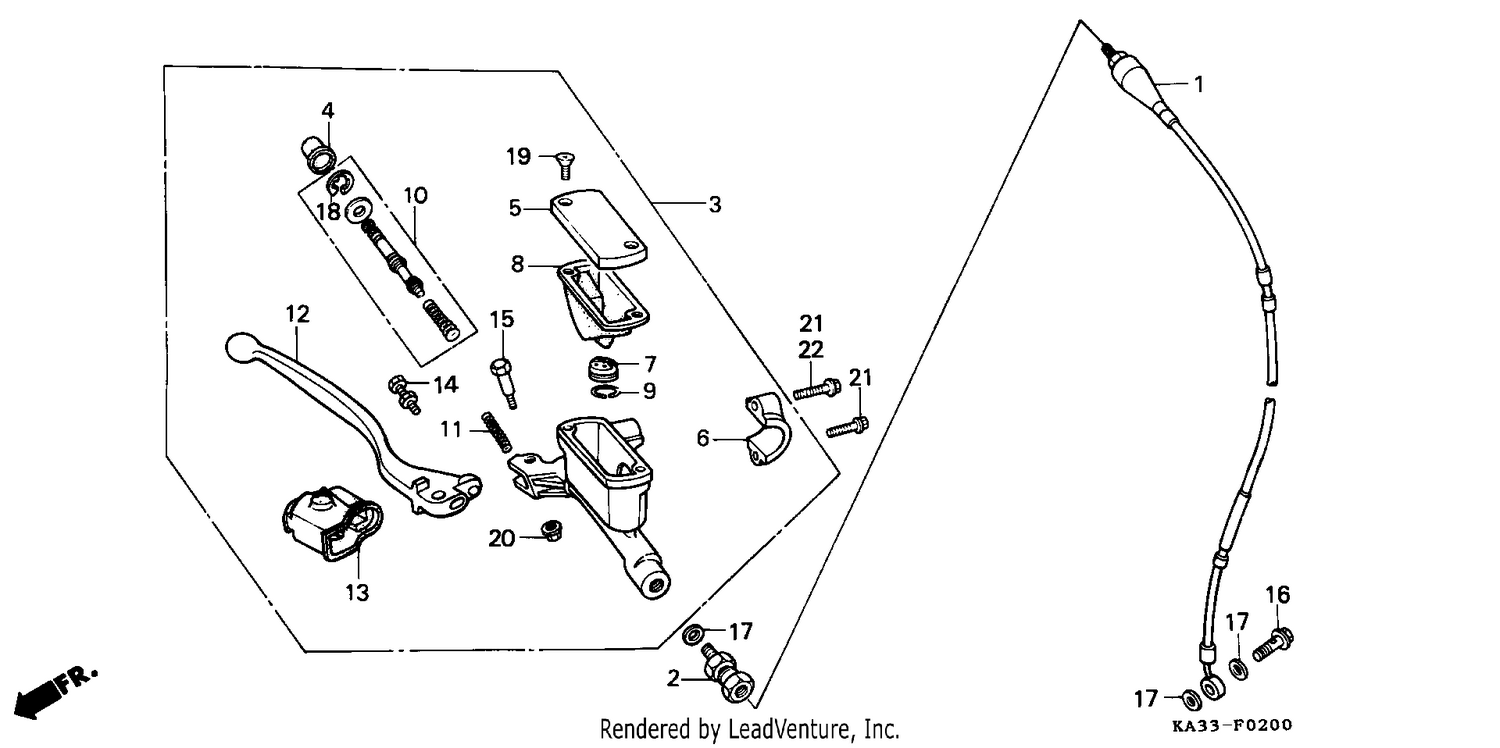 FRONT BRAKE MASTER CYLINDER