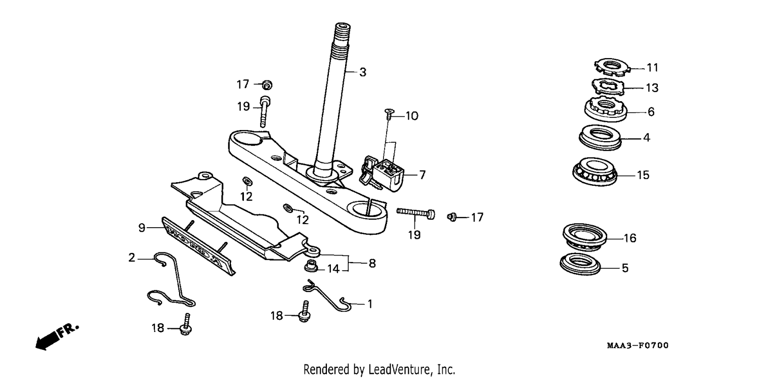 STEERING STEM (VT1100C)