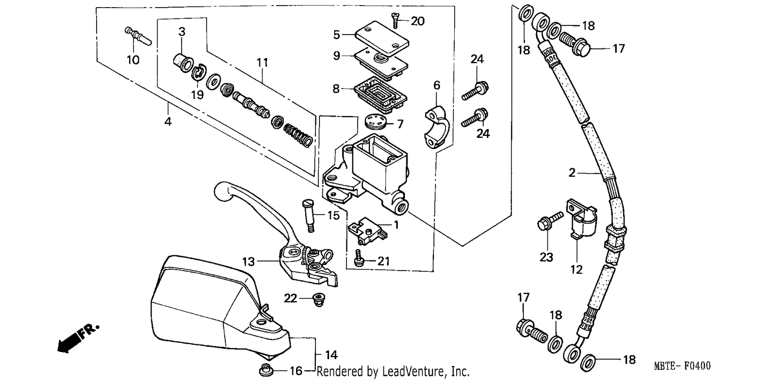 FR. BRAKE MASTER CYLINDER