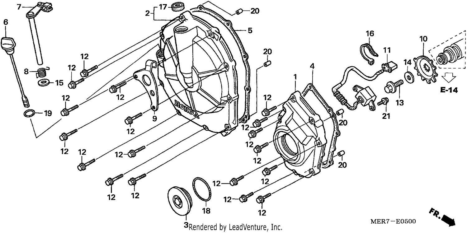 CLUTCH COVER (CBF600S6/SA6/N6/NA6)