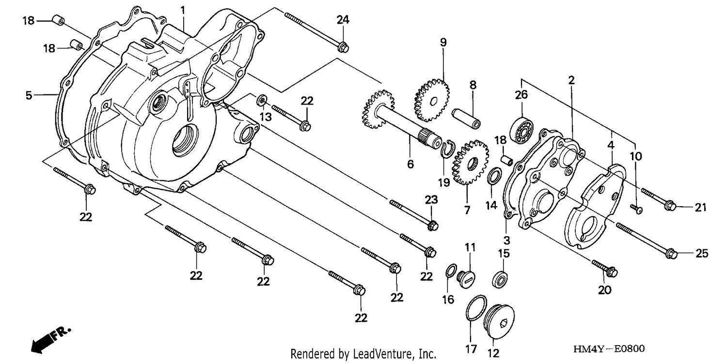 LEFT CRANKCASE COVER (1)