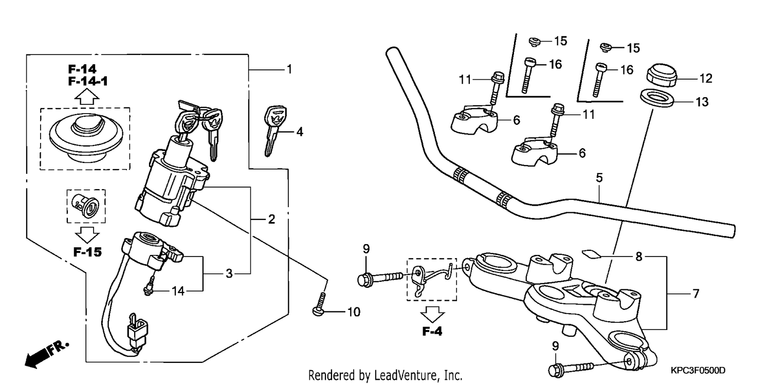 HANDLE PIPE/TOP BRIDGE
