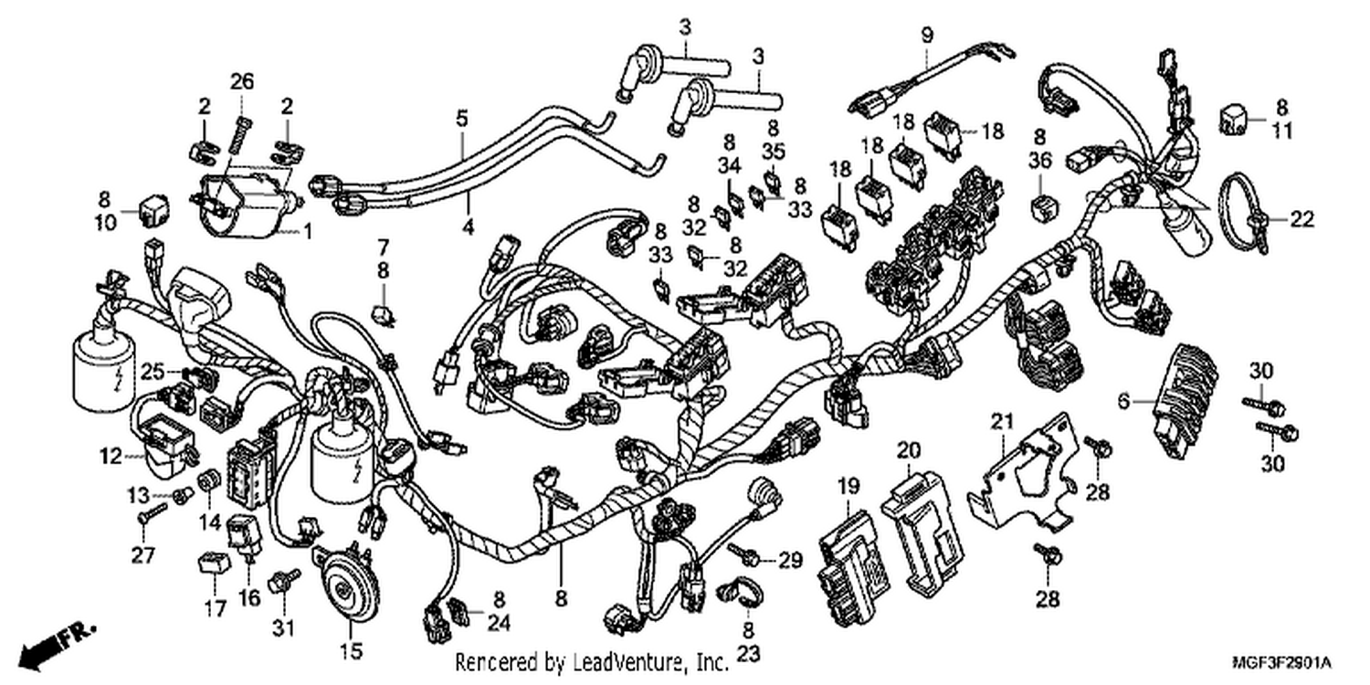  1 WI RE HARNESS (FJS600A9 2KO/ FJS600AB/ DB)