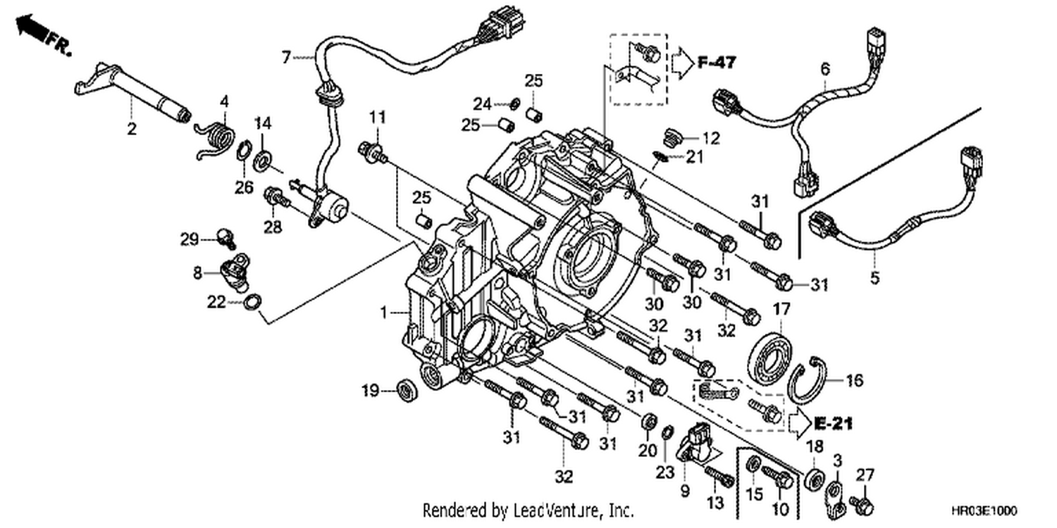  REAR CRANKCASE COVER