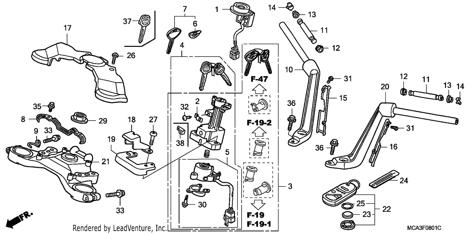 HANDLE PIPE/TOP BRIDGE (GL1800A5)(GL18006/7/8)