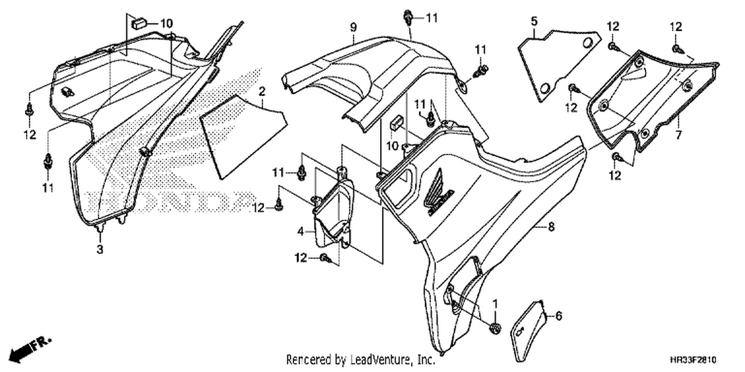  10 SIDE COVER/TANK COVER