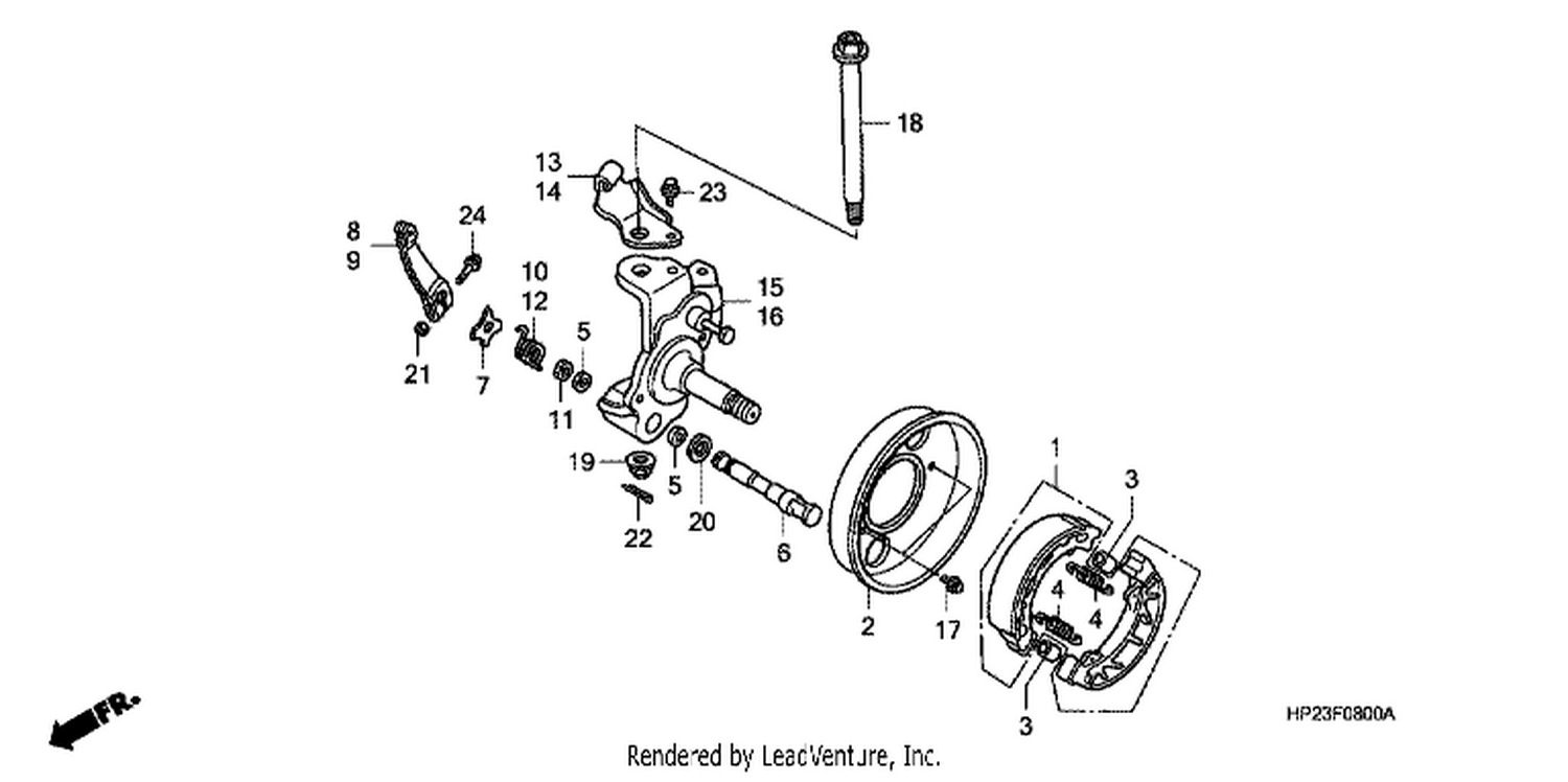  KNUCKLE/ FRONT BRAKE PANEL