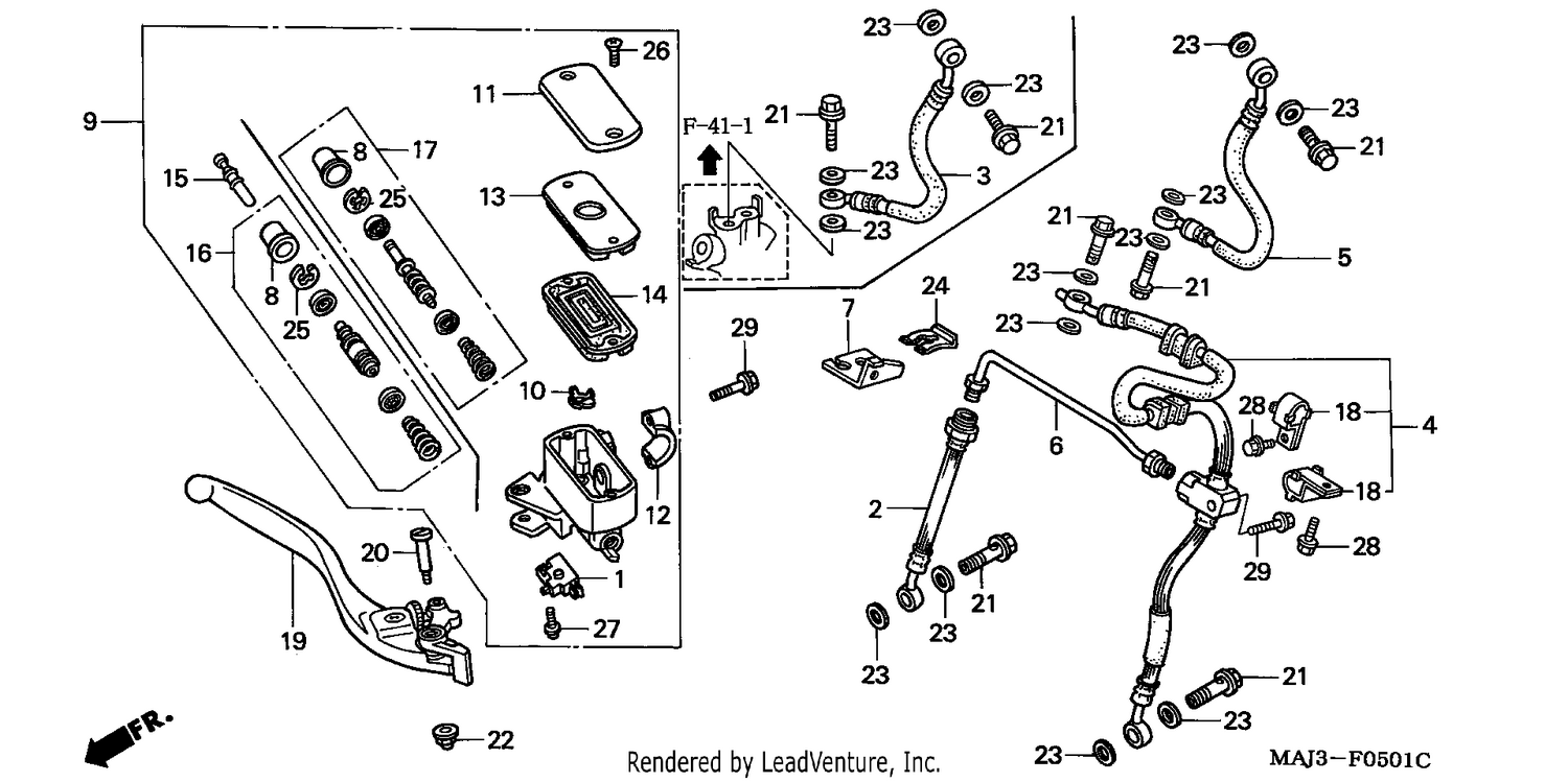 FR. BRAKE MASTER CYLINDER (ST1100A)