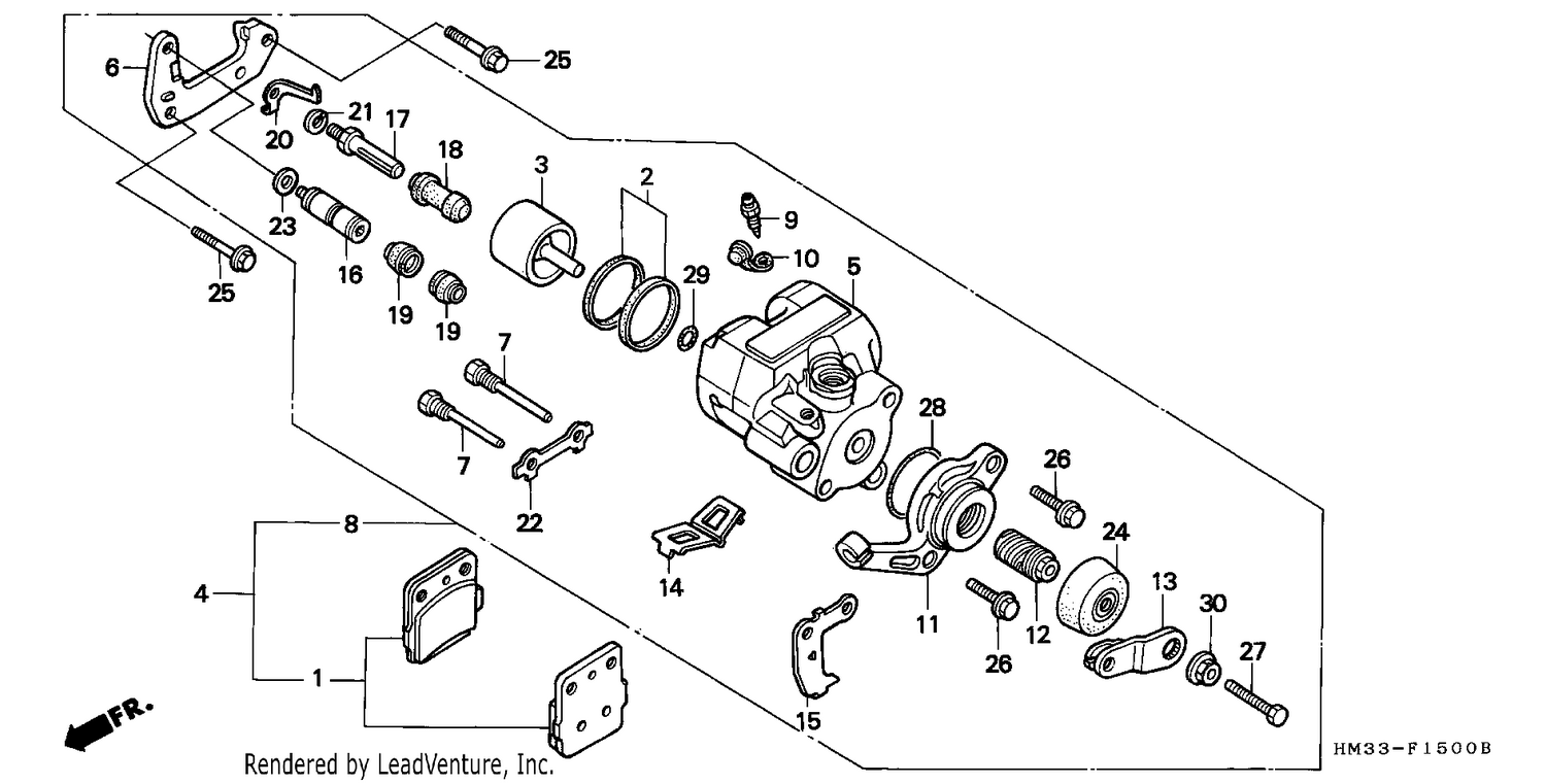 REAR BRAKE CALIPER