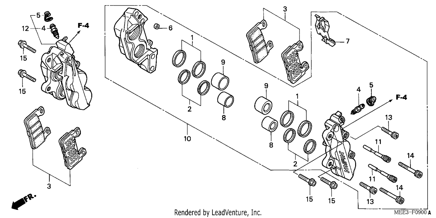 FRONT BRAKE CALIPER (CBR600RR3/4)
