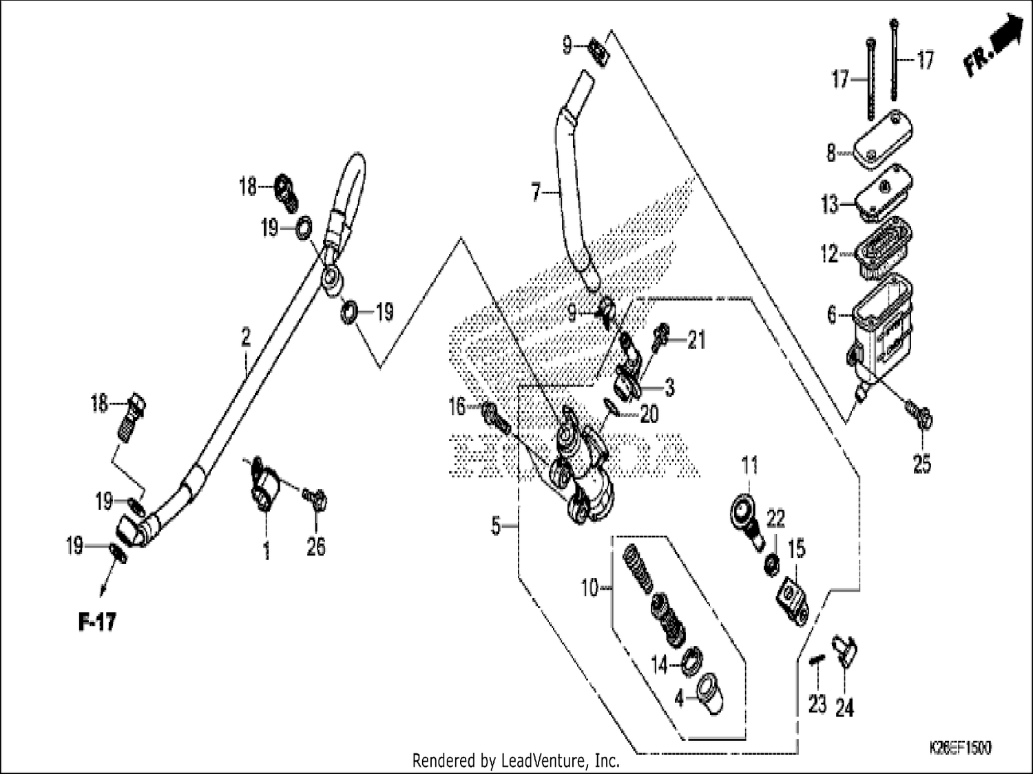  REAR BRAKE MASTER CYLINDER