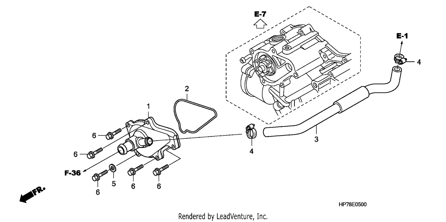 WATER PUMP COVER