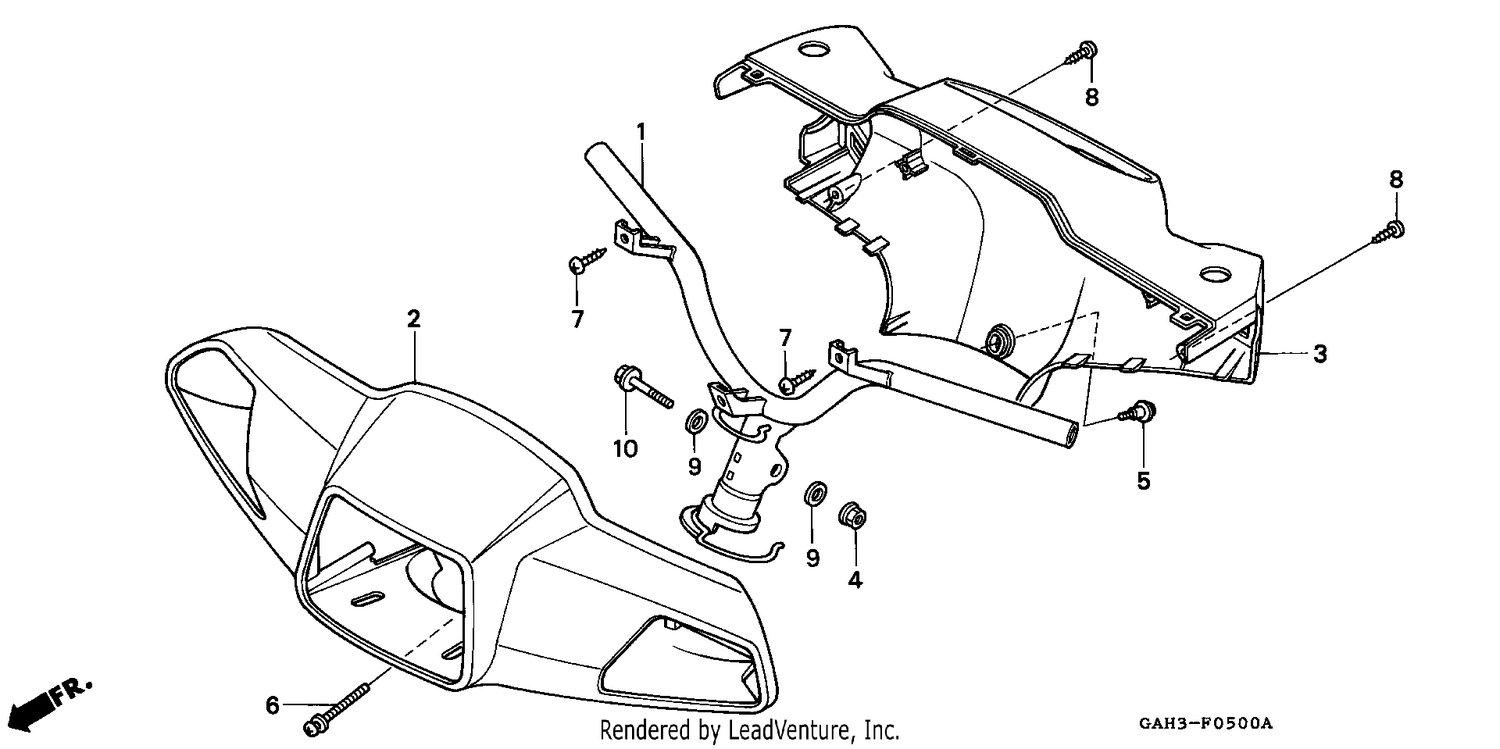 STEERING HANDLE/ HANDLE COVER (1)