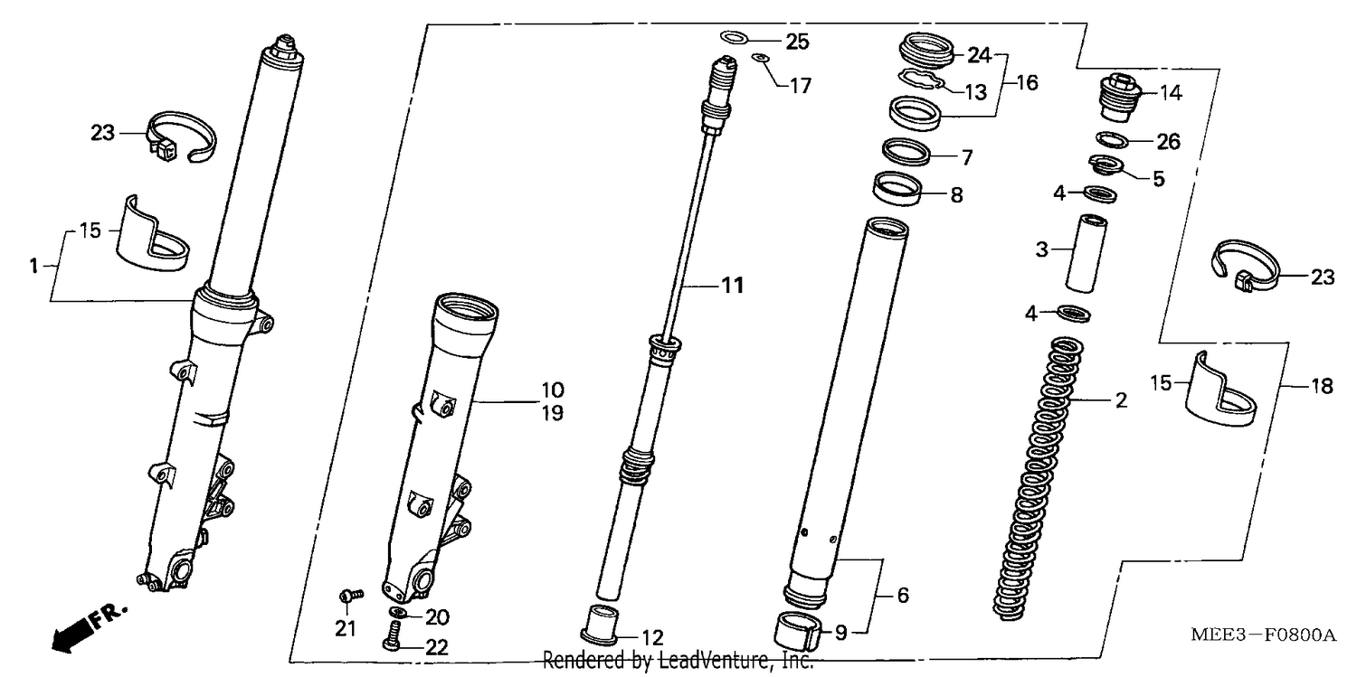 FRONT FORK (CBR600RR3/4)