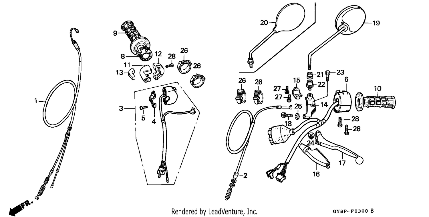 HANDLE LEVER/SWITCH/CABLE