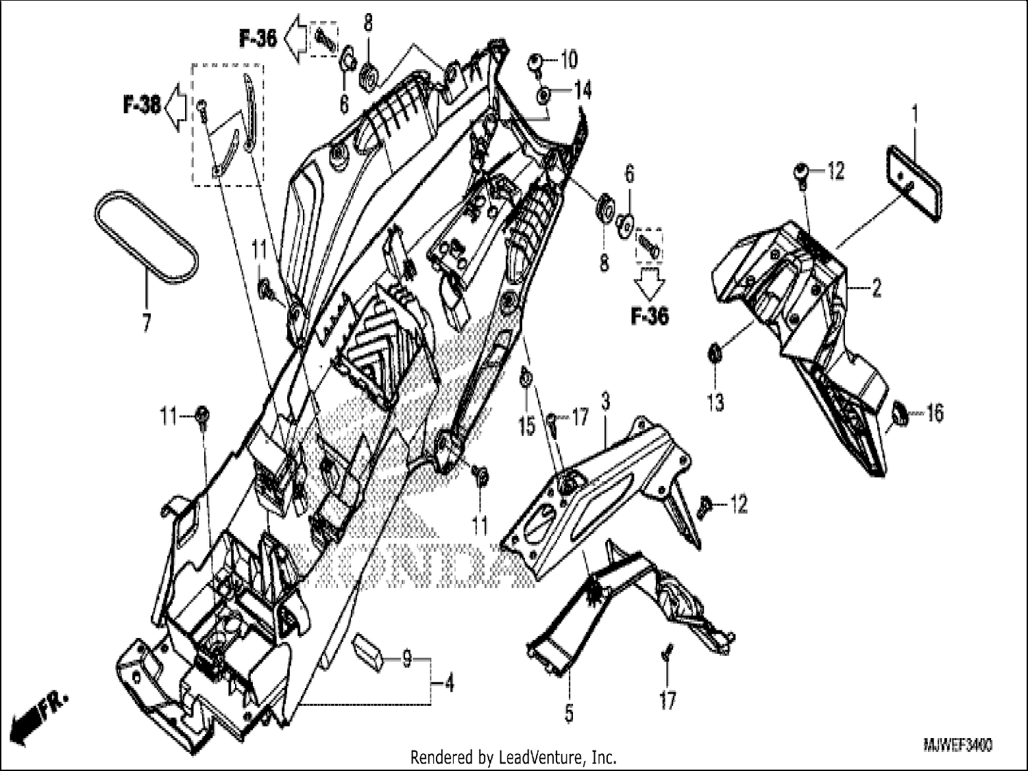  REAR FENDER